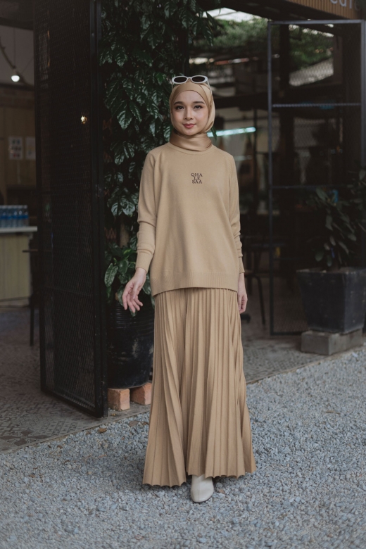 Sora Knit Set - Ecru nude